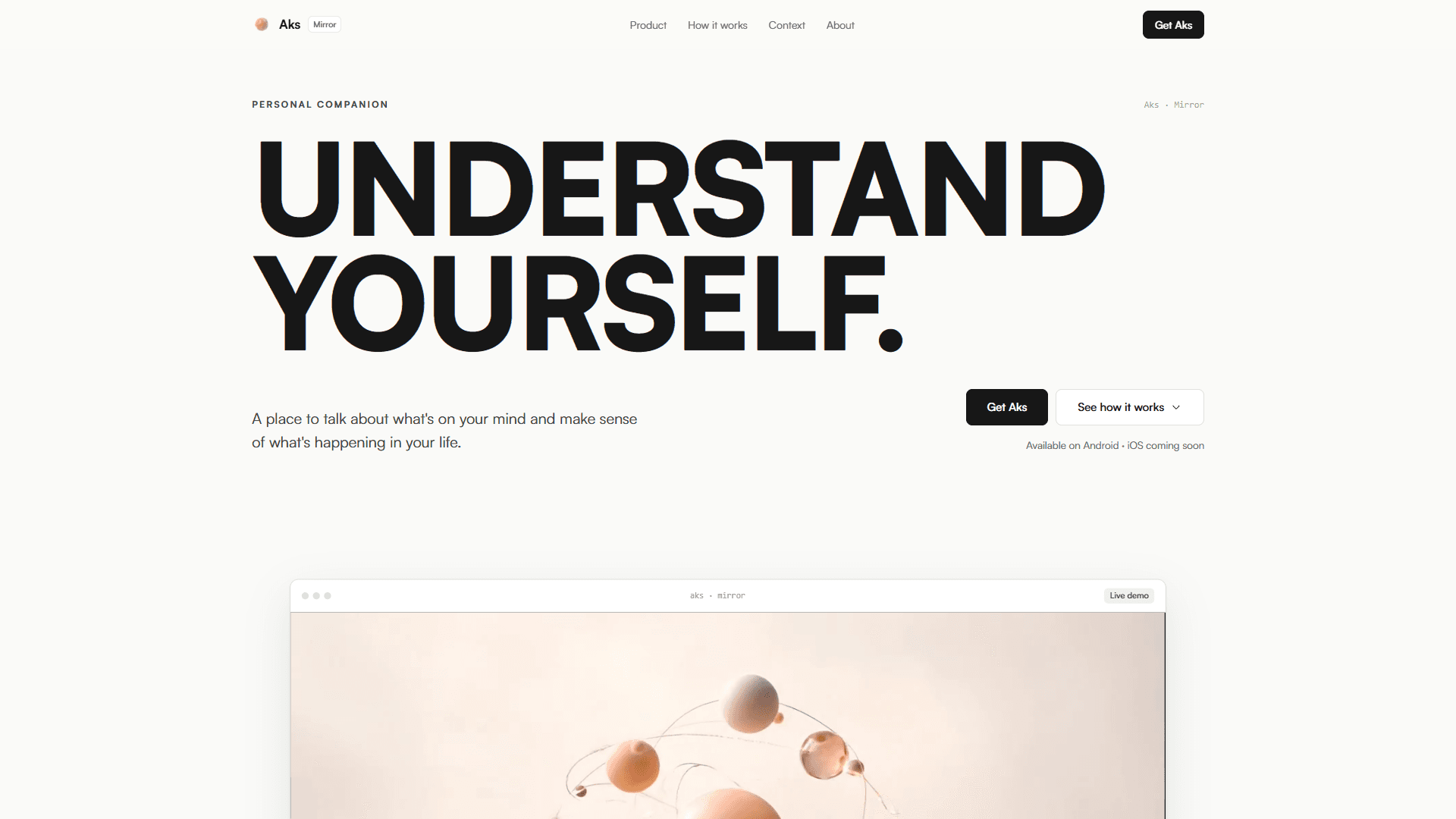 AKS — MIRROR: Your Personal AI Mirror